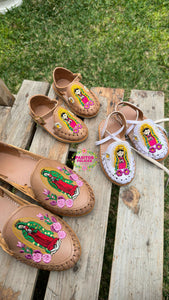 Virgen Sequin Tan Flats PREORDER