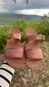 Pink Senior - Tan Sandal