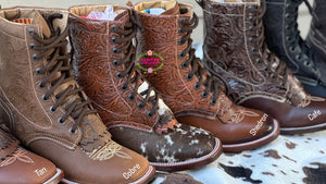 Botas Lacer - Shedron Leather Tooled Boots