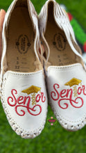 Cargar imagen en el visor de la galería, Senior 2026 - Gold and Red Leather Flats
