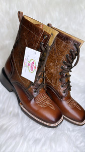 Botas Lacer - Shedron Leather Tooled Boots