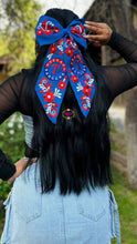 Cargar imagen en el visor de la galería, Rangers Blue Embroidered Bow - Moño Azul
