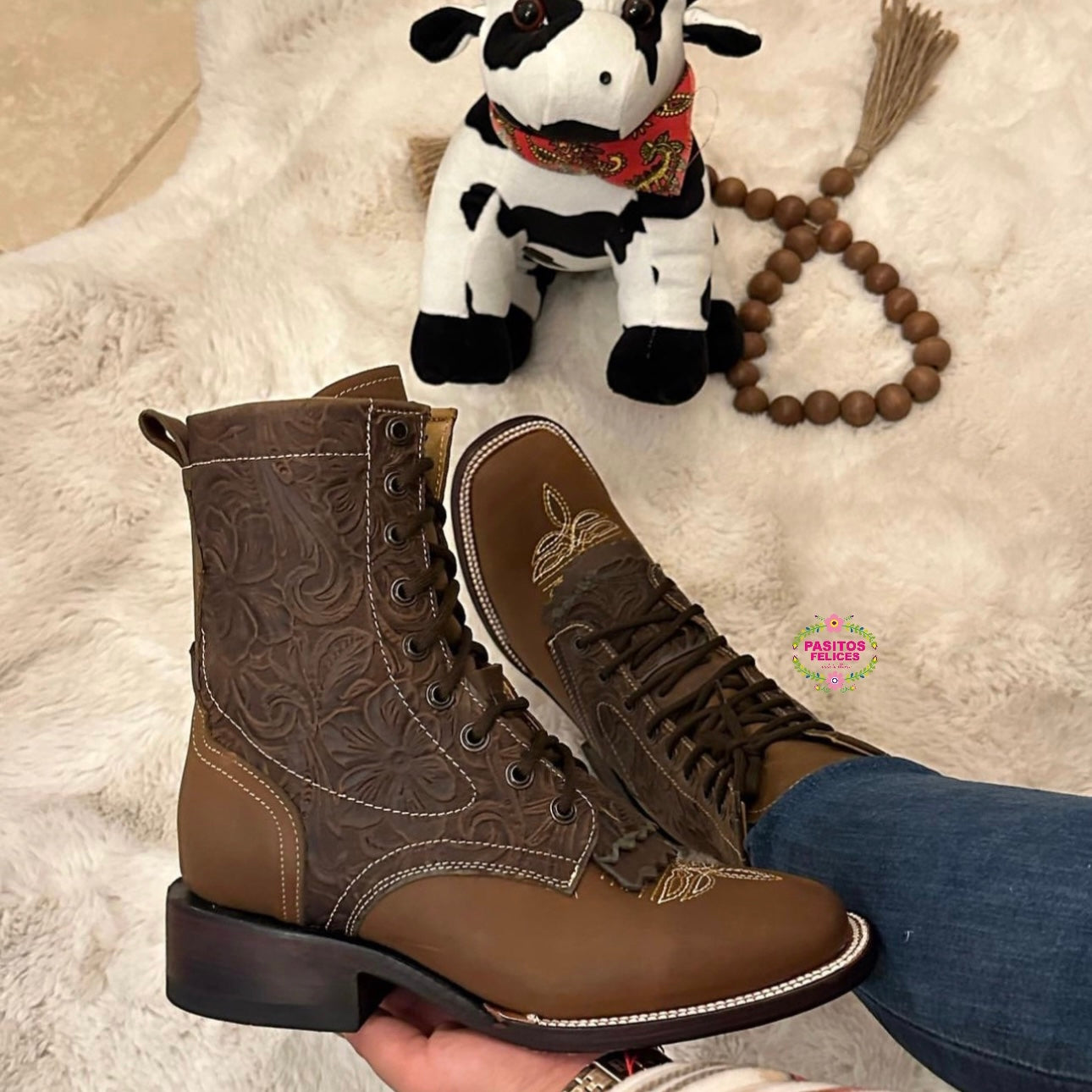 Botas Lacer - Cobre Laced Boots – PasitosFelicesArtesanias