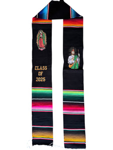2025* Virgen and San Judas Graduation Stole Sarape Sash IN STOCK