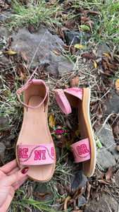 Pink Senior Pink Buckle Sandal