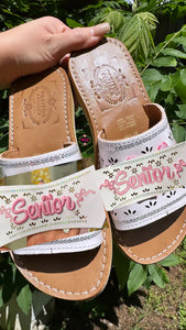 Senior Mexican White Sandals PREORDER