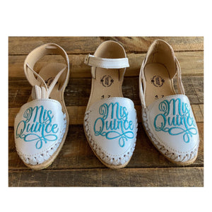 Mis Quince - Embroidered Light Blue Sweet 15 Lace Up