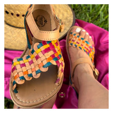 Load image into Gallery viewer, Esperanza - Leather colorful Open toes huaraches
