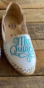 Mis Quince - Embroidered Light Blue Sweet 15 Lace Up