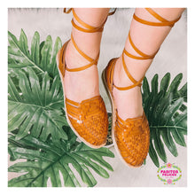 Load image into Gallery viewer, Brown Platform Lace Up - Braid
