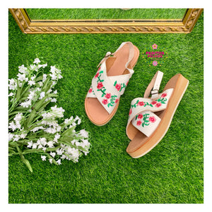 Pink Rosalinda - Embroidered Leather Shoes