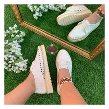 Load image into Gallery viewer, Imprinted White Loafer
