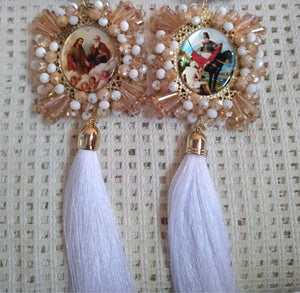 Divino Niño con Angel de la Guardia - Guardian Angel Keychain and Car Blessing