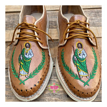 Load image into Gallery viewer, San Judas - Men St Jude Embroidered Huaraches
