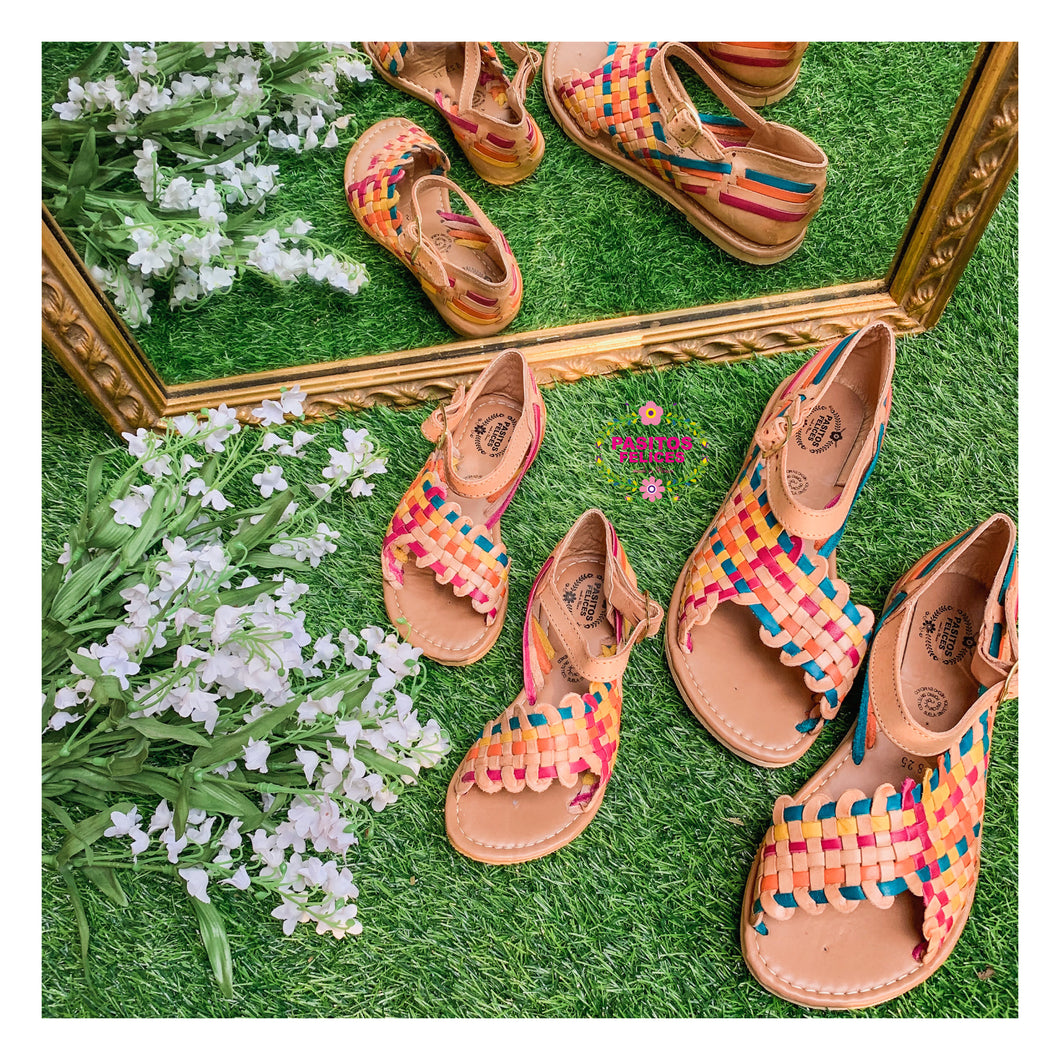 Esperanza - Leather colorful Open toes huaraches