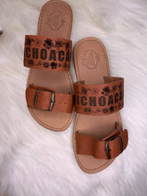 Load image into Gallery viewer, Michoacan State Laser Leather Sandals
