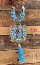 Load image into Gallery viewer, Divino Niño con Angel de la Guardia - Guardian Angel Keychain and Car Blessing
