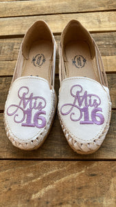 Mis 16 - Sweet 16 Lilac Lace Up Leather Shoes