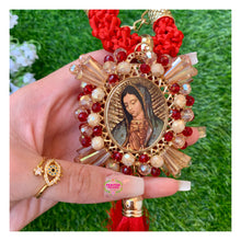 Load image into Gallery viewer, San Judas con Virgencita - St Jude and Virgin Mary Keychain and Car Blessing
