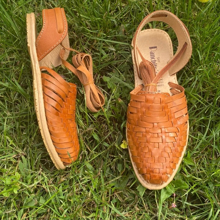 Tan 2- Flat Lace Up